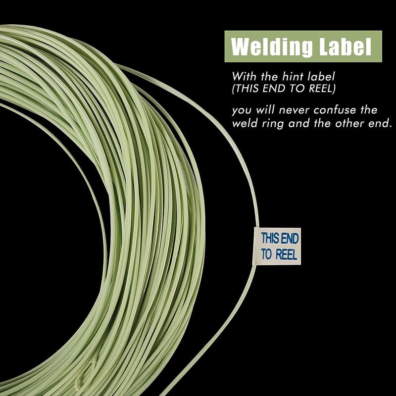 Riverruns Fly Fishing Floating Line with Welded Loop Weight Forward Fly Lines 85FT WF4 5 6 7F (Single Moss Green, WF5F) - Image 3